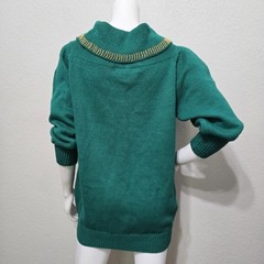 Vintage Victoria Harbour Beaded Green Size Large