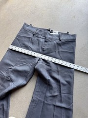 Vintage 70s Happy Legs 32×32 Grey Bell Bottom Flare Trousers Rave Pants Disco