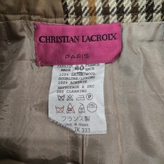 Vintage Christian Lacroix Skirt Suit France Sz 40 1990s Classic Luxury