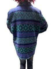 Vintage Bonjour Southwestern Aztec Boho Blazer Jacket Womens Size Large