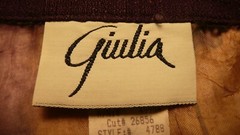 GIULIA v Women’s Over TOP/JACKET Size 16 Vintage purple sheer