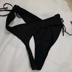 Fredericks of Hollywood Sexy Black Side Tie Panties Style 3339 Lg Modern Vintage