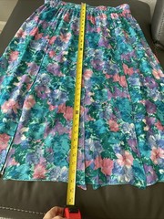 VTG Diane Freis 100% Silk Set of 2 Top & Skirt Vibrant Multicolor Beads Sequins