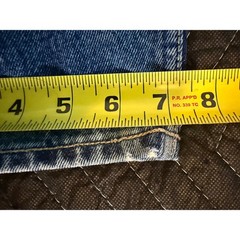 Lawman Western Slim Fit Jeans Womens 11 Blue Vintage High Rise Studded Straight