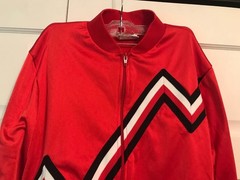 Cheerleader Sweats Sz M Red, White, Black, Jacket & Pants Set WARM UP SUIT