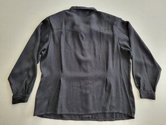 Oscar De La Renta Lightweight Black Polyester Blouse – Women’s 38/18W – Vintage