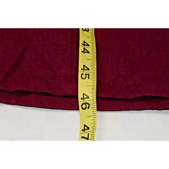 Vintage Dress Shirt Set Studio Ease Size 8 90s Wine Red Butterflies Linen Rayon