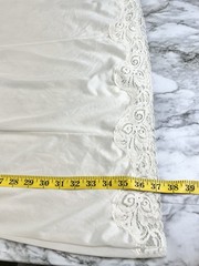 VTG Bali Slip Dress Lingerie Lace Adjustable Strap Ivory Sz 36 Made In USA