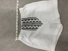 1960s Peck & Peck Fifth Avenue White Embroidered Two-Piece Set Size 9/10