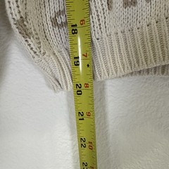 Vintage Kitsch Cottagecore Carrot Sweater Loft Size S Scalloped Eyelet Collar