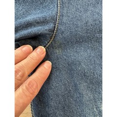 VTG 90s Denim Duster Trench Coat Barn Chore Jacket Liz Claiborne Jeans Sz M