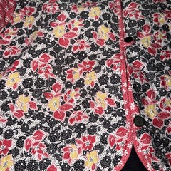 Quilted Jacket Handmade Size L/XL