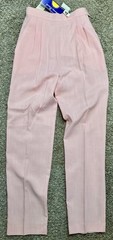 Sunny South Vintage Deadstock NWT Pink Smocked Waist Trousers Pant Made USA Sz 4