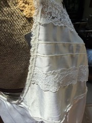 Vintage Christian Dior White Nylon & Lace Maxi Nightgown – Size 2X!