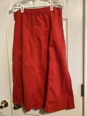 Vintage Red maxi Skirt by Gabriella of Brazil. Size 12