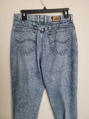 Vtg 80’s Lee Riders Acid Washed High Waisted Mom Jeans Womens SZ 14 Med USA