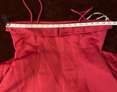 VTG Night Way Nightway Coll. Red Maxi Formal Ball Dress Gown, Sz 14 READ