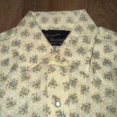 Vtg Champion Western Shirt Womens Pearl Snap Floral Rockabilly Disco NOS 70s 12