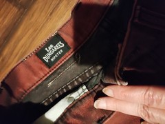 Vintage Lee Dungarees Metallic Red Denim Y2K Hipster Jeans