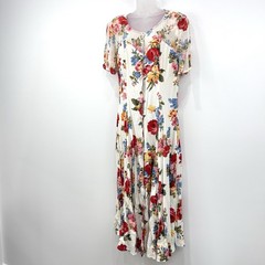 VTG Carole Little Dress Women’s 10 Floral Cottagecore Prairie Maxi Button Front