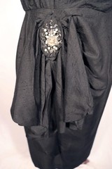Vintage 1960’s Black Rayon & Silk Cocktail Dress Size 10+ Excellent Condition