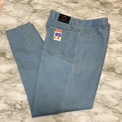 Watch LA Vintage 1990’s Size 15/16 Light Wash Jeans Made in The USA *NEW*