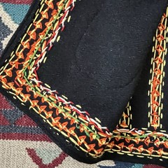 Vintage Ukrainian Ethnic Folk Kiptar Embroidered Wool Vest Women’s Medium