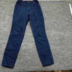 Wrangler Jeans Womens Size 11/12 Dark Wash High Waisted Slim Straight USA