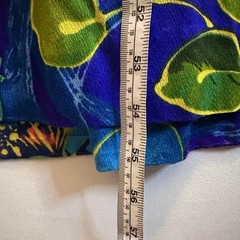 Vintage Sears Hawaiian Fashions Tropical Floral Barkcloth Long Maxi Dress Sz 10