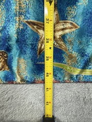 Vintage Winlar Women’s Seashells Print Batwing Caftan Multicolor One Size