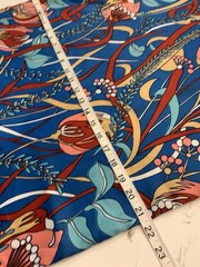 Vintage 70’s Print Dress Sleeveless Whimsical Floral NO Tags Women’s Large