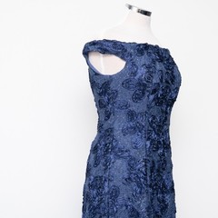 Alex Evenings – Off-The-Shoulder Sequined Lace Gown