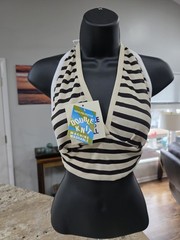 NOS Vtg 1970s Halter Top Double Knit Deadstock One Size Fits All Color All Tan