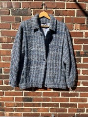 Vintage Avoca Collection Ireland 100% Wool Coat Women’s XL Lrg