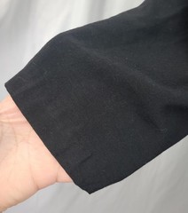 Vtg All That Jazz Black Button Down Sheath Dress w Lace Pocket Square Size 11/12