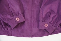 Vintage Da-Rue of California Purple Suede Jacket Womens Sz 12 Faux Made in USA