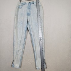 L.A. Gear Vintage Acid Washed High Waist Tapered Zip Ankle Women’s Jeans 11/28