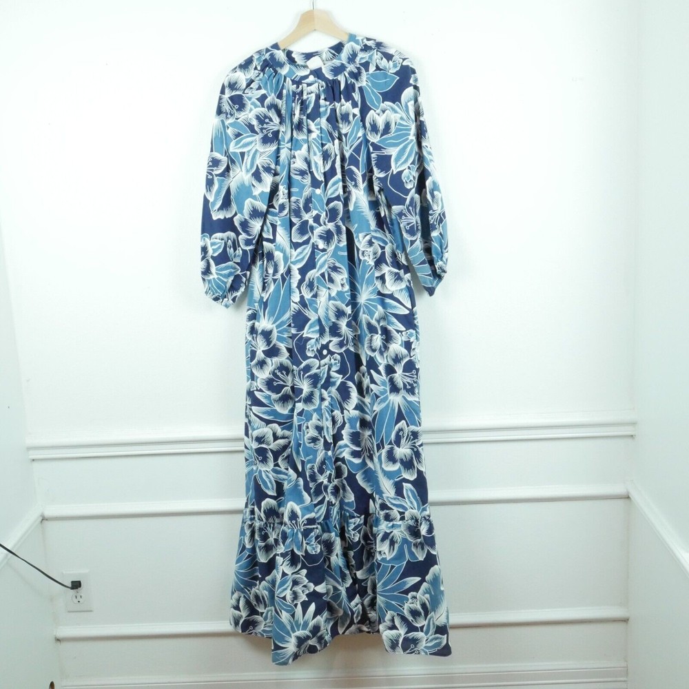 Model’s Coat Size 12 Housedress Vintage Hawaiian Resort Tropical MuMu Maxi Boho