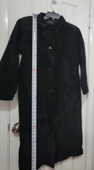 1990s Y2K Centigrade Vintage Suede Long Trench Coat Duster Size Small NWT