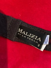 VINTAGE MALIZIA by LAPERLA BLACK PLUNGE UW BRA ITALY SIZE 3 / Band 36 FINAL SALE