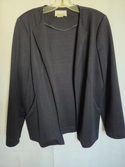 Vintage Black Devon Woman’s Blazer With Pockets Size 16 USA