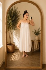 Vintage Val Mode Pink Nylon Slip Dress Women’s Lingerie