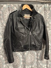 Vintage 70’s Sears The Leather Shop Motorcycle Ramones Jacket Womens 14* READ