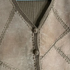 Vintage Selene Sport Suede Leather Vest Cowgirl Hippie Festival Grunge