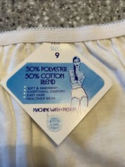 Vintage Panties Women’s Size 9 Cotton/Poly Granny Briefs (1) Pair NWT USA made