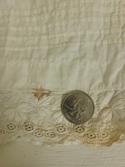 Vintage Antique Tiered Cotton Muslin Slip Skirt Pin Tucks Embroidered Lace
