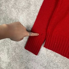 Vintage Lord & Taylor The Boys Shop Red Wool Blend Crewneck Sweater Size 16