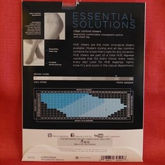 Vintage Pantyhose HUE ESSENTIAL SOLUTIONS Color Almost Black Size 2 BONT1