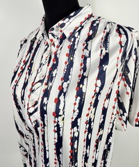 VTG Graff Californiawear Women’s White, blue, red Blouse , Size S /M