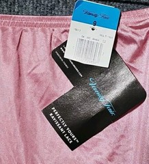 Vanity Fair Sissy Panty LACE Nouveau Slippery Nylon 9/2XL Pretty PINK NWT NOS